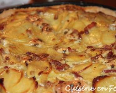 Tarte aux pommes de terre et à la fourme d’Ambert