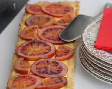 Tarte aux deux oranges & vanille