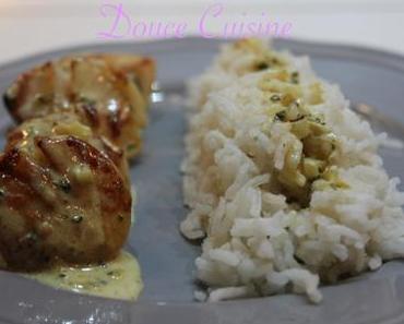 Noix de Saint-Jacques Sauce au safran