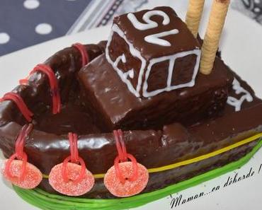 Le gâteau bateau en 3 D