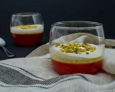 Verrines à l’orange sanguine et crème de pistaches