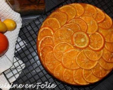 Upside-down cake aux oranges sanguines