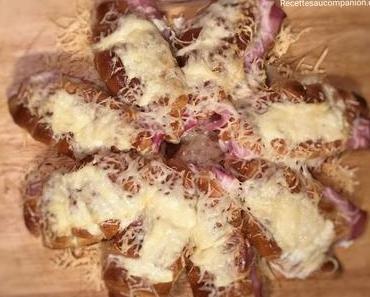 Croissant soleil au jambon et fromage facile et rapide au companion thermomix ou sans robot