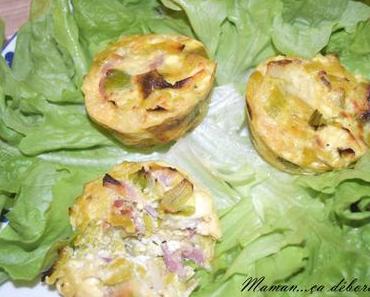 Flan de poireaux aux lardons et à la bricotta