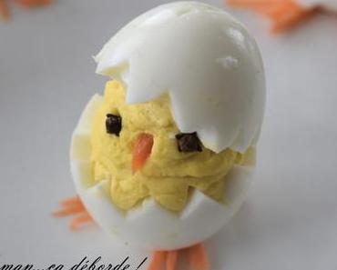 Oeuf mimosa poussin