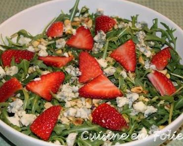 Sweet salade de fraises et roquette