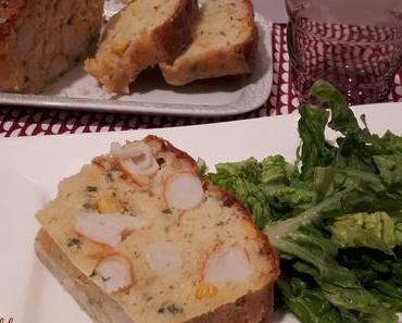 Cake au Surimi, Maïs et Ciboulette