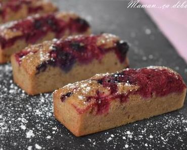 Financiers noisette et fruits rouges