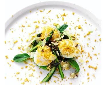Œufs Mimosa / Asperges / Chantilly de Pecorino Truffé