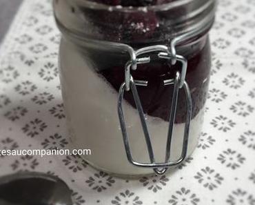 Panna cotta au lait de coco et myrtilles au companion thermomix ou autres robots