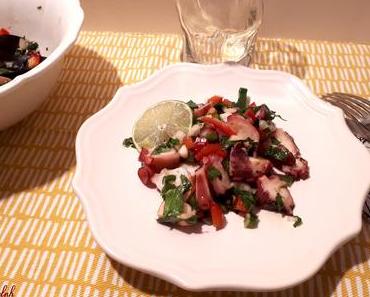 Salade de Poulpe aux deux Poivrons