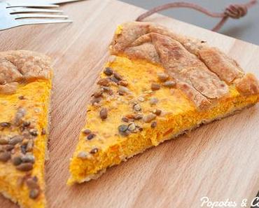 Quiche aux carottes et noix de coco