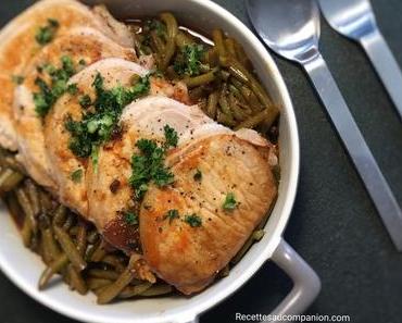 Rôti de porc et haricots verts à la tomate au cookeo
