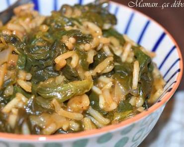 Spanakorizo – Le riz aux épinard grec