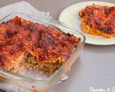 Lasagnes aux asperges vertes et à la tomate