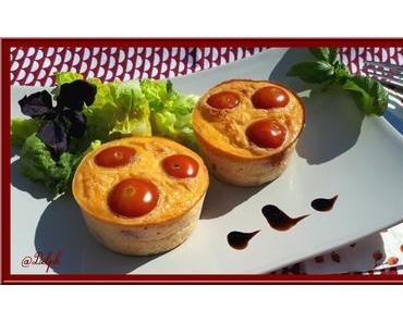 Frittatas au Comté, Tomates et Jambon