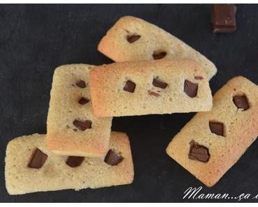 Financier fève tonka et chocolat au lait