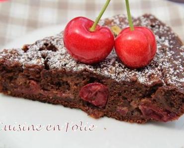 Mon moelleux chocolat-cerise à la poêle