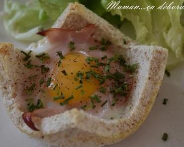 Oeuf cocotte en tulipe