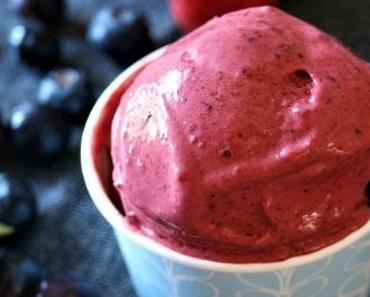 Glace sans sorbetière aux fruits rouges { sans gluten, sans lait, sans oeufs }