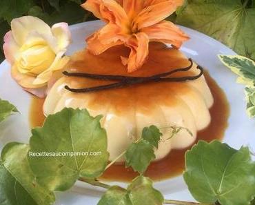 Flanby géant vanille nappé de caramel au companion thermomix ou autre robot