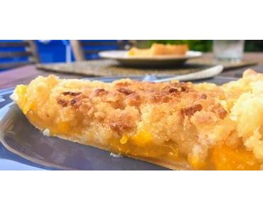 Tarte crumble aux pêches