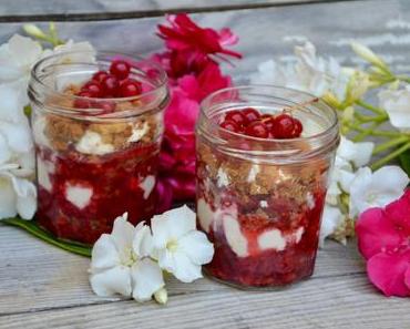 Crumble de fruits rouges au balsamique et crème de mascarpone
