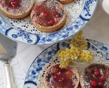Tartelettes à la crème d'amandes & aux groseilles