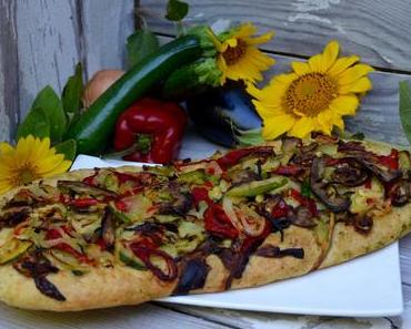 Focaccia aux légumes grillés