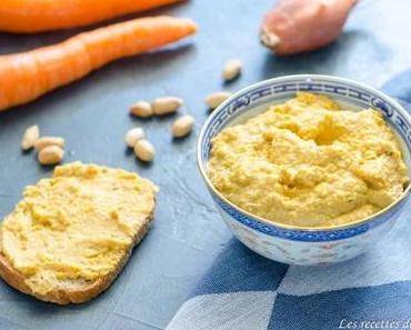 Tartinade de carottes au beurre de cacahuètes