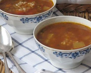 Soupe à l'orge perlé & au chou blanc