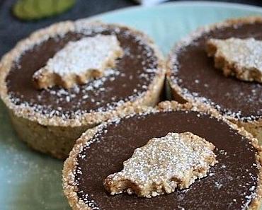 Tartelettes à la crème d'amande au chocolat { sans gluten, sans lait, sans oeufs}