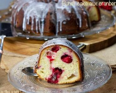 Bundt cake aux cranberries