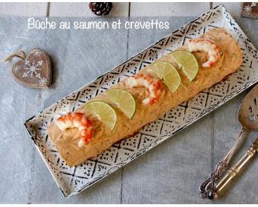 Bûche au saumon et crevettes