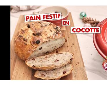 Pain festif en cocotte sans pétrissage