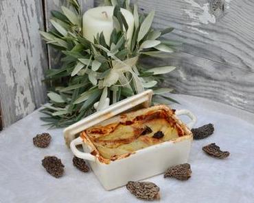 Gratin de pommes de terre aux morilles