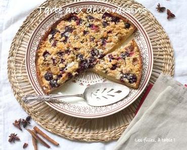 Tarte streusel aux deux raisins