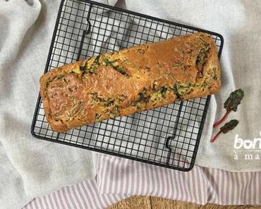 Cake salé aux blettes, roquefort et tomates séchées