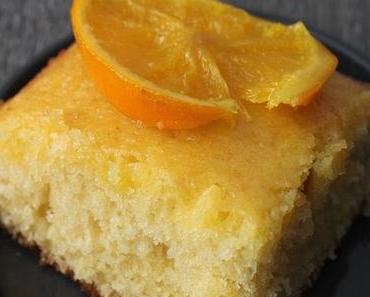 Gâteau moelleux au sirop d’orange
