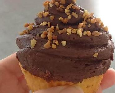 Cupcake coeur nutella