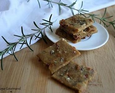 Crackers aux tomates séchées { sans gluten, sans lait, sans œufs }