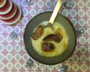 Velouté de panais au foie gras poêlé au companion thermomix ou sans robot