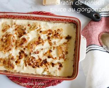 Gratin de fenouil, sauce au gorgonzola