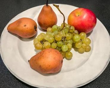 En série… – Cobbler d’automne aux raisins, poires et pommes