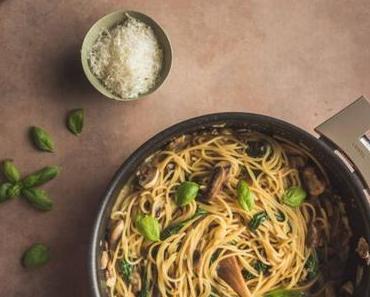 One pot pasta aux champignons