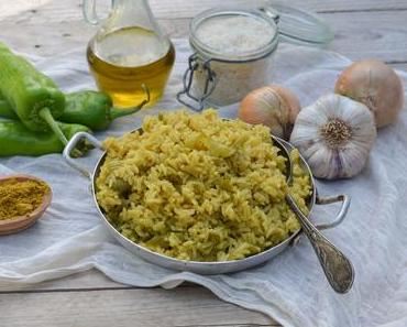 Riz au curry et aux poivrons