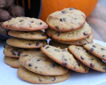 Cookies au potimarron, pépites de chocolat et noix