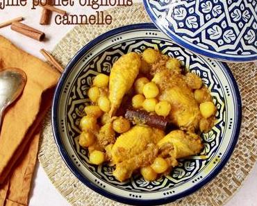 Tajine poulet, oignons et cannelle