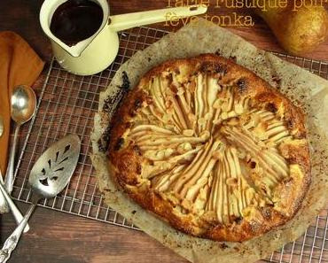 Tarte rustique aux poires et fève tonka