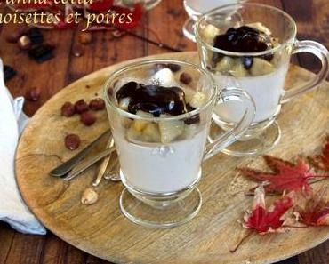 Panna cotta noisettes et poires